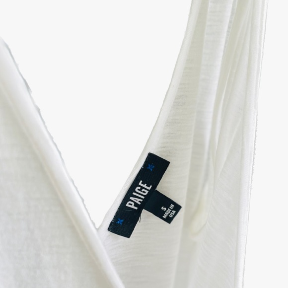 PAIGE | S | Rylen Knot Shoulder Cotton Blend Light Tank Cami Nordstrom - Picture 6 of 13